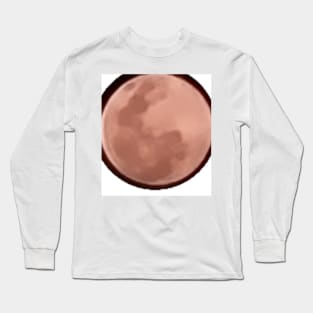 Pink moom Long Sleeve T-Shirt